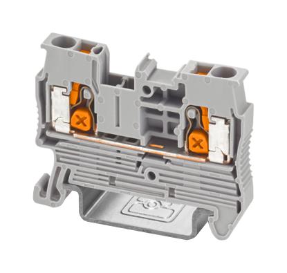 PHOENIX CONTACT 1343106 DIN Rail Mount Terminal Block, 2 Ways, 20 AWG, 12 AWG, 2.5 mm&sup2;, Push-X, 24 A