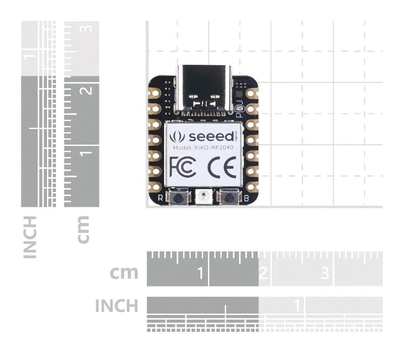 SEEED STUDIO 102010428 SBC, XIAO RP2040, ARM Cortex M0+, 264kB RAM, 2MB Flash, Bluetooth, USB-C