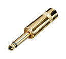 Rean NYS224AG NYS224AG Phone Audio Connector Mono 2 Contacts Plug 6.35 mm Cable Mount Gold Plated