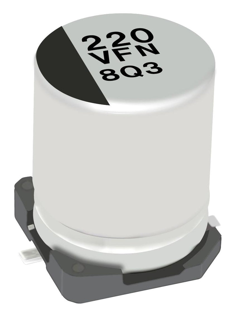 PANASONIC EEEFN1E681UP SMD Aluminium Electrolytic Capacitor, Radial Can - SMD, 680 &micro;F, 25 V, 0.08 ohm