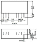 TRACO POWER TMR 2-4812WI Isolated Through Hole DC/DC Converter, 4:1 Input, ITE, 4:1, 2 W, 1 Output, 12 V, 165 mA