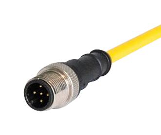 Harting 21350100507010 21350100507010 M12 A-CODE 5-PIN Straight Male TO Open END 1M PUR Yellow Jacket 51AK5394