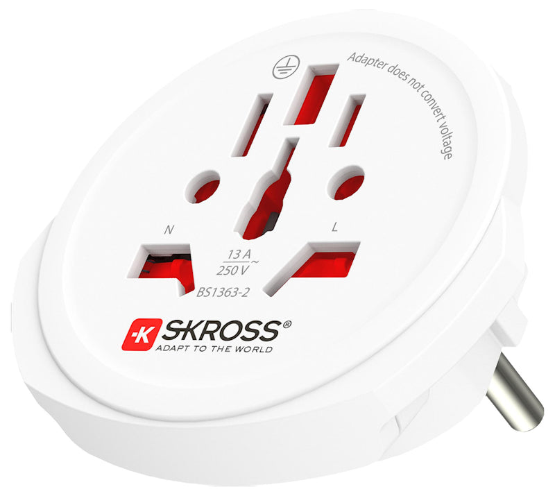 Skross 1.500211-E 1.500211-E Mains Adapter Australia/China Brazil Euro Italy Japan/US UK Switzerland New