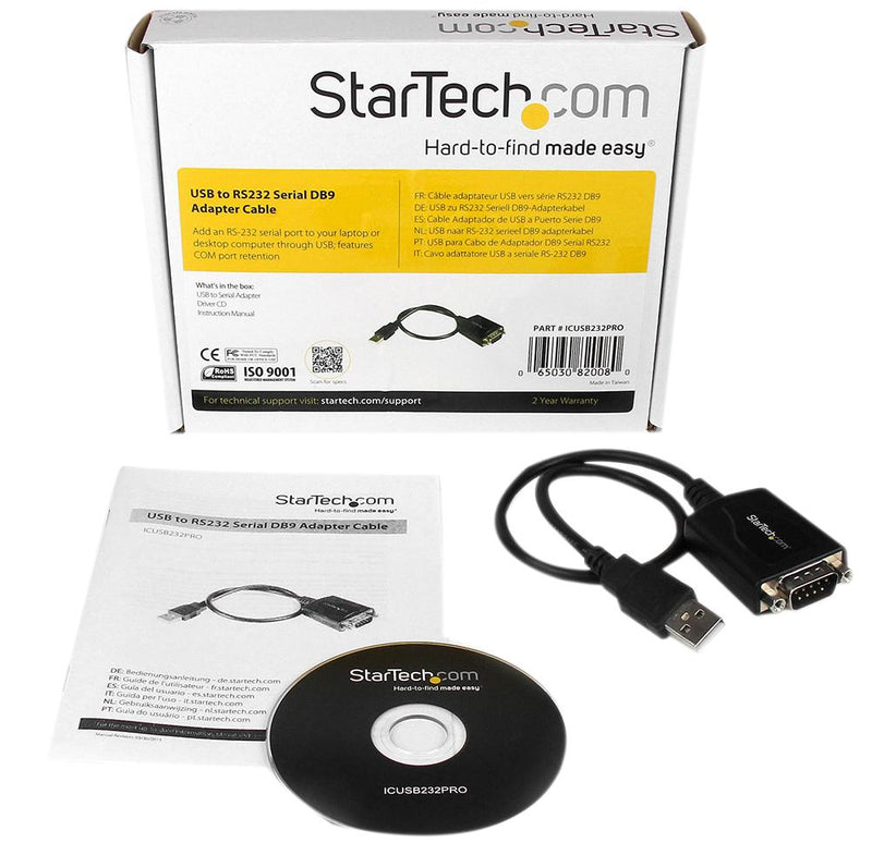 Startech ICUSB232PRO ICUSB232PRO Converter USB 2.0 A Plug to RS-232 Serial 921.6 Kbps