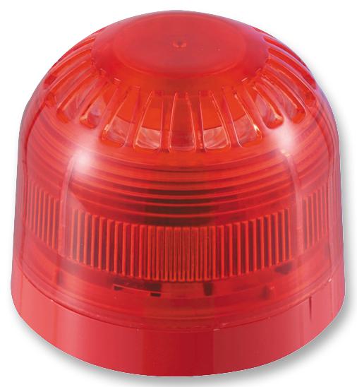 Klaxon 18-980501 18-980501 Strobe / Sounder Deep Base Red Steady 150mm Dia. Multiple Tones 107dB 60VDC IP65