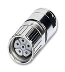 PHOENIX CONTACT 1605532 Sensor Connector, M23, Female, 6 Positions, Crimp Socket - Contacts Not Supplied GTIN UPC EAN: 4046356182171 SF-5ES1N8A80DU