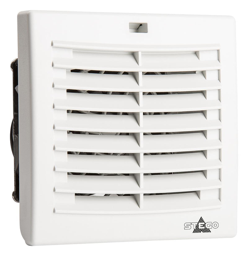 STEGO 01880.9-40 OUT FILTER FAN, 115VAC, 12W, 3.62X3.62"