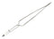 WELLER EREM 024C Tweezer, Extraction, Bent/Flat Tip, 120 mm, Stainless Steel