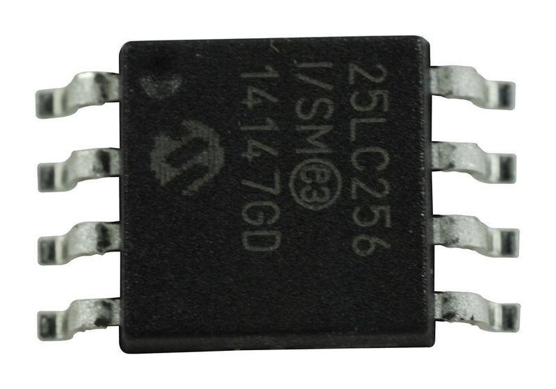 MICROCHIP 25LC256-I/SM EEPROM, 256 Kbit, 32K x 8bit, Serial SPI, 10 MHz, SOIJ, 8 Pins