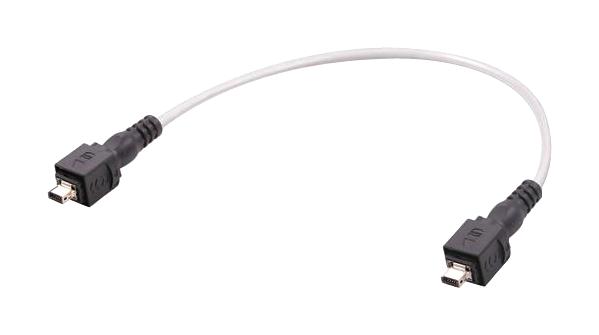 HARTING 33483535A21004 Ethernet Cable, IX Type B Plug to IX Type B Plug, Grey, 400 mm, 15.7 "