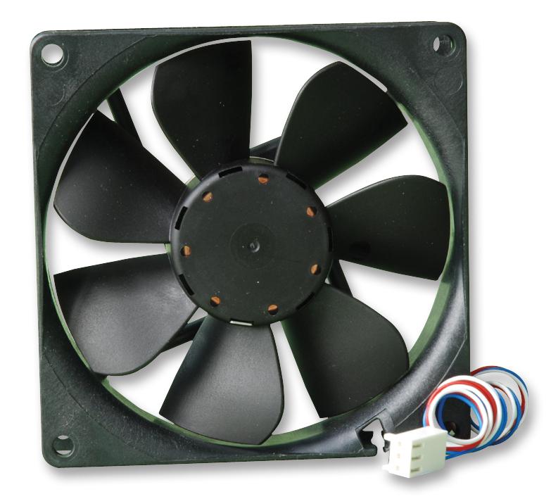 EBM-PAPST 8412N/2G-185 8412N/2G-185 DC Axial Fan 12 V Square 80 mm 25.4 Sleeve Bearing 40.6 CFM