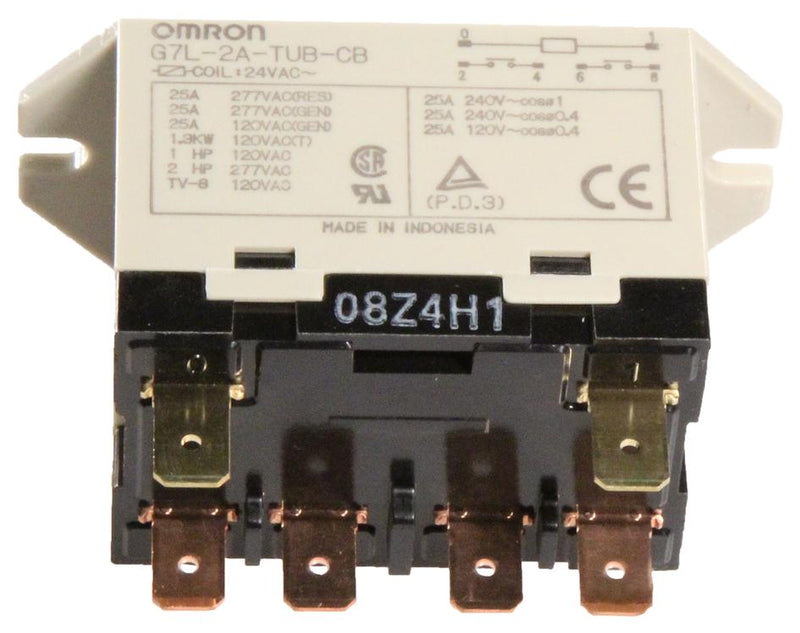 Omron Electronic Components G7L-2A-TUB-CB-DC24 G7L-2A-TUB-CB-DC24 Power Relay Dpst 25A 24VDC Panel