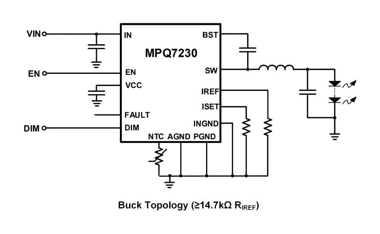 Monolithic Power Systems (MPS) MPQ7230GLE-AEC1-P MPQ7230GLE-AEC1-P LED Driver Synchronous Buck-Boost/Synchronous Buck 410 kHz SMD QFN 6 V to 42 -40&deg;C 150&deg;C