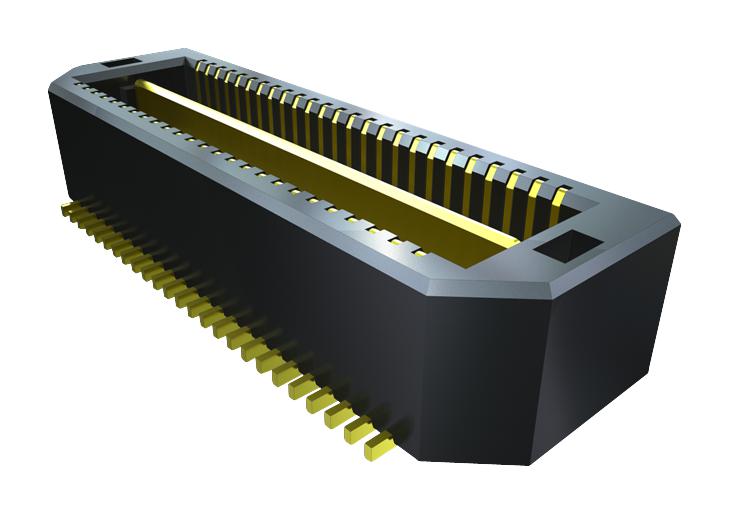 Samtec QTS-025-01-F-D-A QTS-025-01-F-D-A Mezzanine Connector High-Speed Ground Plane Header 0.635 mm 2 Rows 50 Contacts Surface Mount