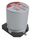 KEMET A781MS567M1ELAS022 Hybrid Aluminium Electrolytic Capacitor, 560 &micro;F, &plusmn; 20%, 25 V, Radial Can - SMD, 0.022 ohm