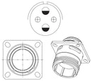 AMPHENOL AEROSPACE HV00RF15-54P MIL SPEC CIR CONN, RCPT, 15-54, WALL MNT