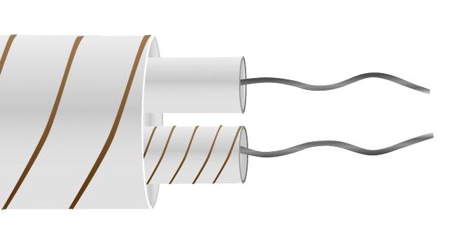 Labfacility WT-356-D 25M WT-356-D 25M Thermocouple Wire IEC Flat Pair Glass Fibre Type T 1 x 0.3mm 25 m