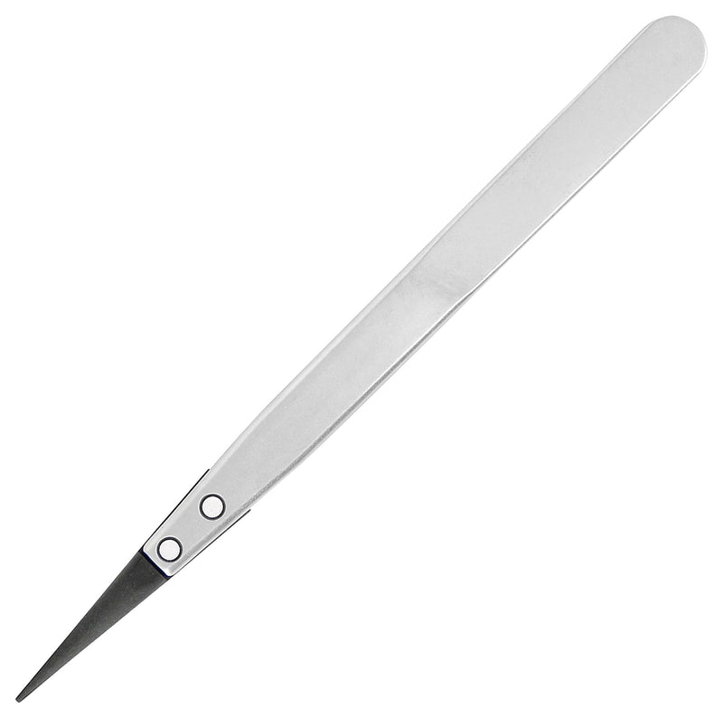 IDEAL-TEK 00 CF SA Tweezer, Precision, 130 mm, Stainless Steel Body, Carbon Fibre Tip 7.64014E+12