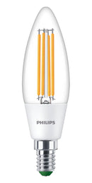 PHILIPS LIGHTING 9.29003E+11 LED Light Bulb, Clear Candle, E14 / SES, White, 3000 K, Non-Dimmable GTIN UPC EAN: 8719514435957