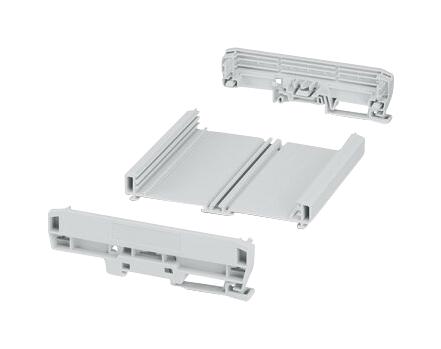 PHOENIX CONTACT 1300363 Plastic Enclosure, DIN Rail, PVC, 142.3 mm, 123.8 mm, 39.45 mm UM-BASIC-KIT-B122-L120-7035