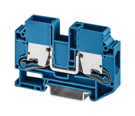 PHOENIX CONTACT 1329673 DIN Rail Mount Terminal Block, 2 Ways, 12 AWG, 4 AWG, 16 mm&sup2;, Push-X, 76 A