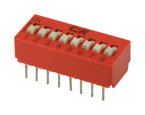 C&amp;K Components BD10AV BD10AV DIP / SIP Switch 10 Circuits Raised Slide Through Hole Spst 5 V 100 mA