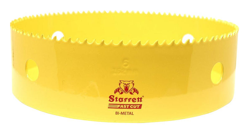 Starrett FCH0600 FCH0600 Holesaw Bi-Metal 152mm Blade Diameter 41mm Cutting Depth New