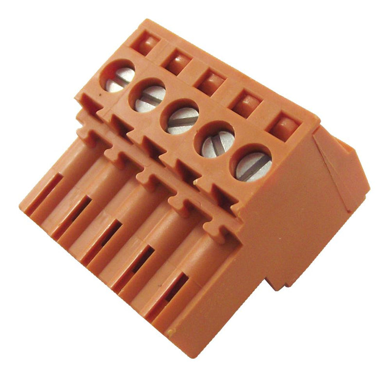 Weidmuller 1597390000 1597390000 Pluggable Terminal Block 3.5 mm 5 Ways 22AWG to 14AWG 1.5 mm&Acirc;&sup2; Screw 10 A