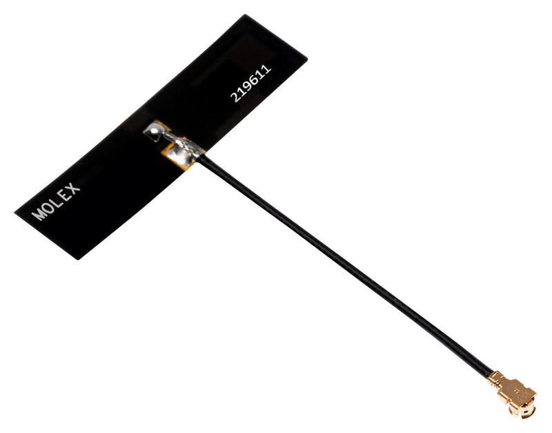 MOLEX 219611-0050 RF Antenna, Adhesive, Linear, 2.4 to 7.125 GHz, 4.12 dBi