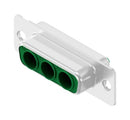 Amphenol Conec 3003W3SXX99A10X 3003W3SXX99A10X D Sub Connector Housing 3 Ways Combo Layout DA-3W3 Receptacle Steel Body