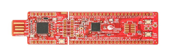 INFINEON CY8CKIT-147 Evaluation Kit, 4100PS PSoC, Prototyping Kit, USB Dongle, Snap-Away Debugger/Programmer SP005672739, CY8CKIT-147