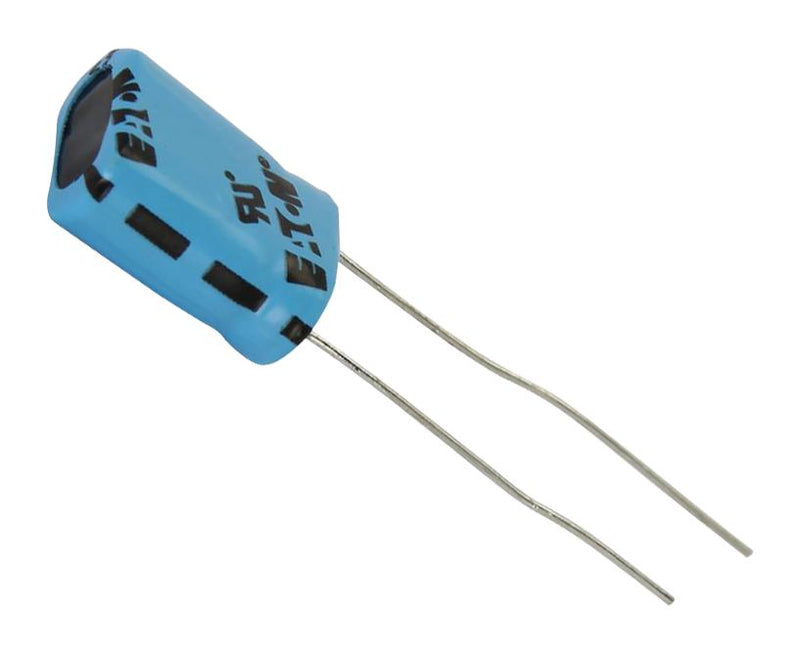 Eaton Bussmann PM-5R0V104-R PM-5R0V104-R Supercapacitor 0.1 F 5 V Radial Leaded -20% +80% 7.3 mm 1000 Hours @ 60&deg;C New