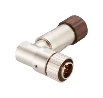 HIROSE(HRS) LF07WBLP-6PA(31) Circular Connector, LF Series, Right Angle Cable Mount Plug, 6 Contacts, Solder Pin, Bayonet 136-0022-1-31