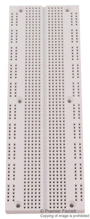 GLOBAL SPECIALTIES UBS-100 Breadboard, Solderless, Mold-In Bus Strips, Plastic, 10mm, 165mm x 56mm