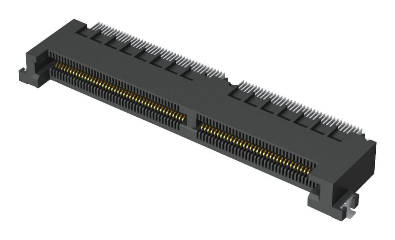 Samtec MEC5-080-01-L-RA-W2-TR MEC5-080-01-L-RA-W2-TR Card Edge Connector Dual Side 1.57 mm 160 Contacts Surface Mount Right Angle Solder