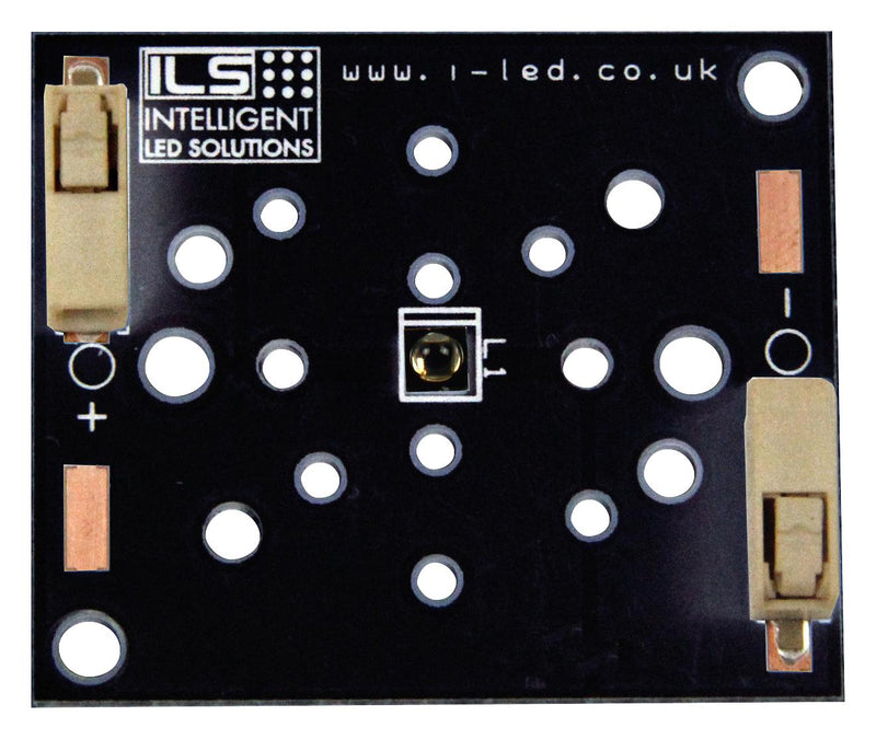 Intelligent LED Solutions ILR-IW01-94SL-LEDIL-SC221 ILR-IW01-94SL-LEDIL-SC221 IR Emitter Module 1 Chip 940 nm &plusmn; 75&deg; (150&deg;) Radiance Angle Square PCB M3 Holes Heatsink Mount New