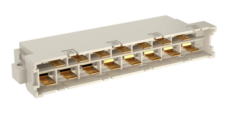 ERNI - TE CONNECTIVITY 414575-E DIN 41612 Connector, R/A, 15 Contacts, Plug, 7.62 mm, 2 Row, z + d