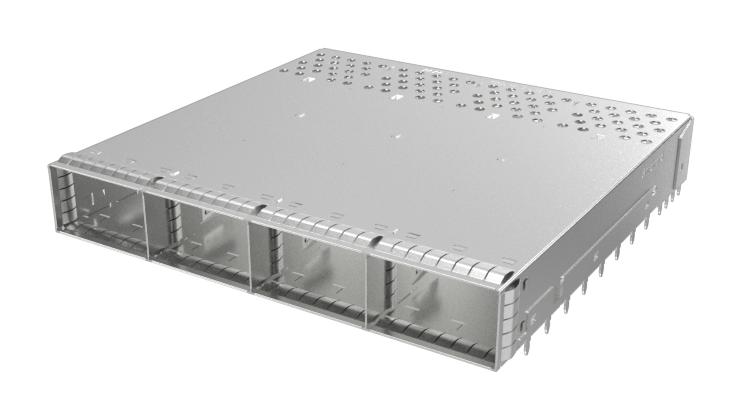 Amphenol Communications Solutions UE62B4620021E1 UE62B4620021E1 Cage Osfp 1 x 4 (Ganged) Without Heat Sink Light Pipe Press-Fit EMI Enhanced Vent Hole New