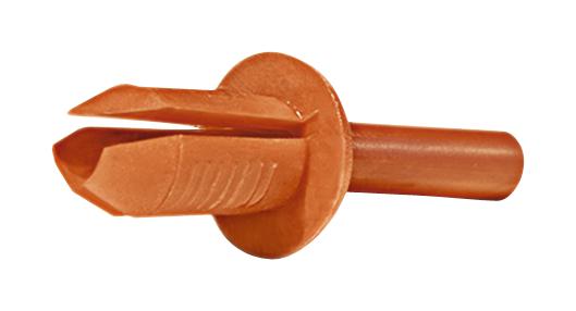 Hellermanntyton 181-42500 181-42500 Trunking Fitting Rivet 6.0 - 6.4mm Nylon 6 (Polyamide 6) Orange 29.5 mm New