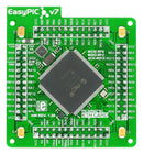 Mikroelektronika MIKROE-2558 MIKROE-2558 Add-On Board Mikroe MCU Easypic Fusion v7 PIC32MZ PIC32MZ2048ECH144-I/PL 4x 104 Pin Connector