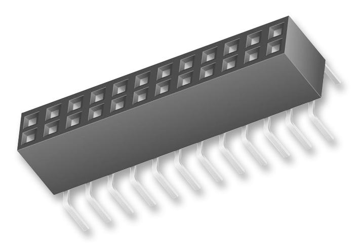 Samtec BCS-115-L-D-PE BCS-115-L-D-PE PCB Receptacle Board-to-Board 2.54 mm 2 Rows 30 Contacts Through Hole Mount Tiger Claw BCS