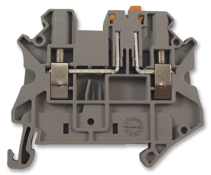 PHOENIX CONTACT 3046362 DIN Rail Mount Terminal Block, 2 Ways, 26 AWG, 12 AWG, 4 mm&sup2;, Screw, 20 A GTIN UPC EAN: 4046356055789 UT 2,5-MT