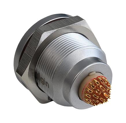 BULGIN LIMITED PPCEGG3K02CLL Circular Connector, Push Pull Y Series, Panel Mount Receptacle, 2 Contacts, Solder Socket