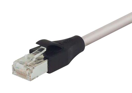 L-COM TRD695SCR-7 TRD695SCR-7 Ethernet Cable Cat6 RJ45 Plug to Grey 2.1 m 7 ft New