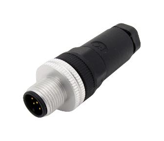 Omega M12.8-S-M-FM M12.8-S-M-FM Sensor Connector M12 Series Male 8 Positions Screw Pin Straight Cable Mount Link