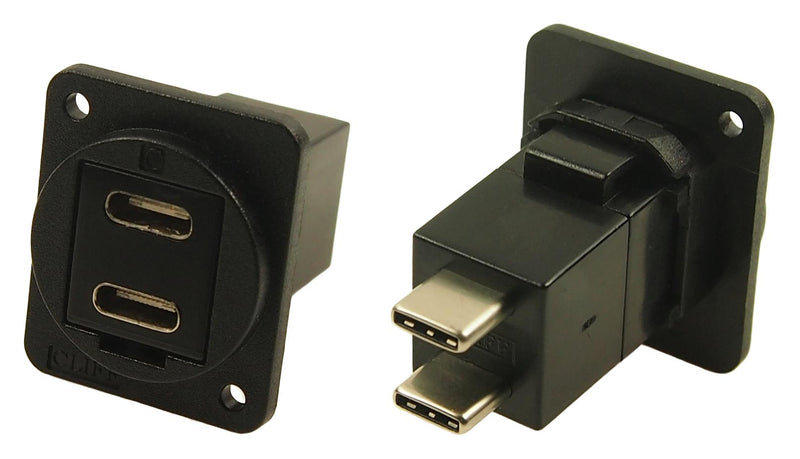 Cliff Electronic Components CP30212X CP30212X USB Stacked Connector Plain Hole Type C 48 Ways Vertical