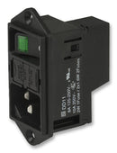 Schurter DD11.0114.1111 DD11.0114.1111 Un-Filtered IEC Power Entry Module C14 Medical 7 A 250 VAC 2-Pole Switch