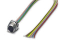 PHOENIX CONTACT SACC-DSI-M8FS-8CON-M10/0,5 Sensor Cable, 8POS, M8 Receptacle, Free End, 8 Positions, 500 mm, 19.7 " 1424229