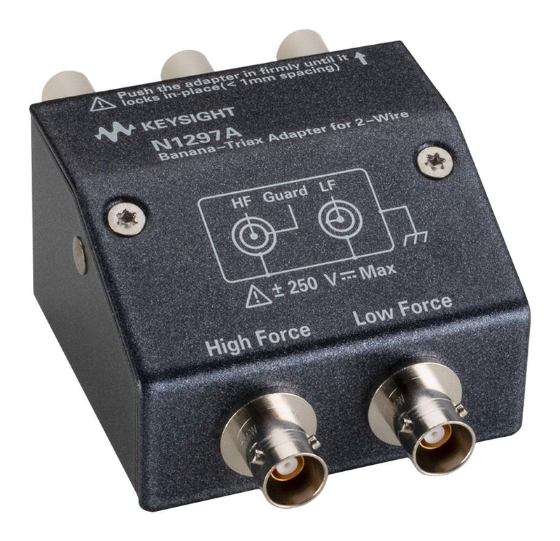 KEYSIGHT TECHNOLOGIES N1297A Test Accessory, Banana - Triaxial Adaptor for 2-wire Connection