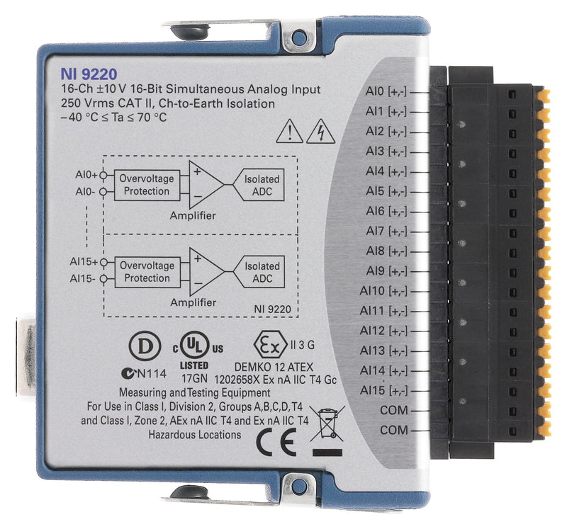 NI 865685-01 865685-01 Voltage Measurement Bundle cDAQ-V1102 16 Channel 100 Ksps Bit